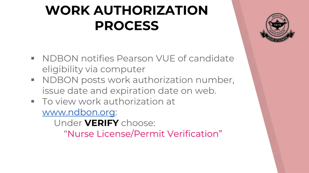 work authorization process