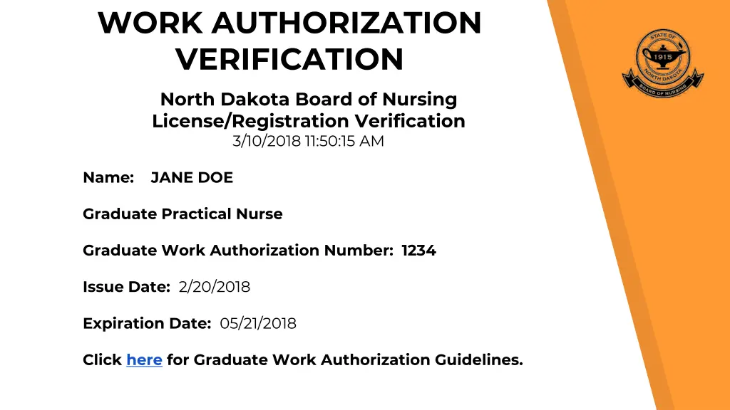 work authorization verification