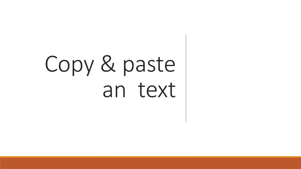 copy paste an text