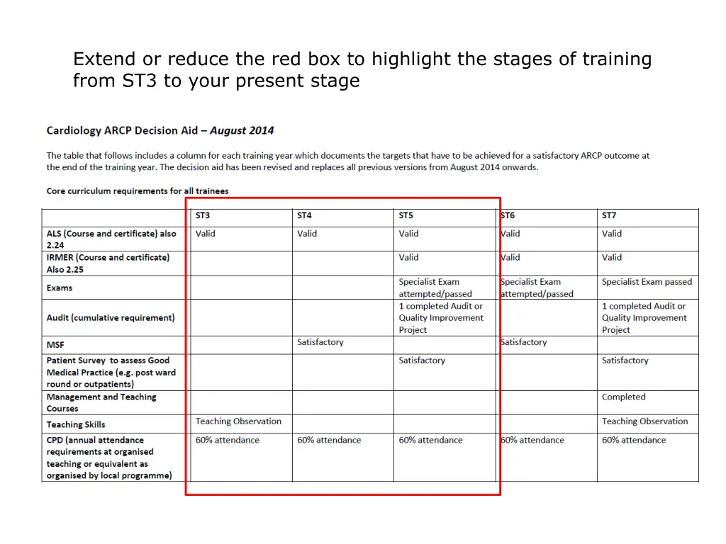 extend or reduce the red box to highlight