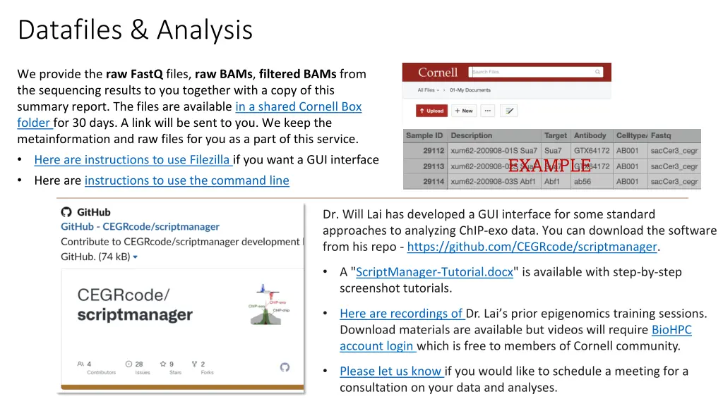 datafiles analysis