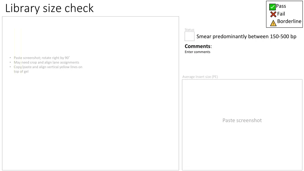 library size check