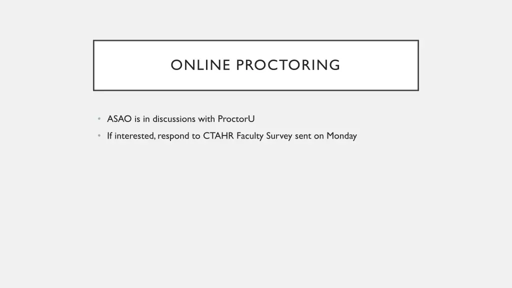 online proctoring