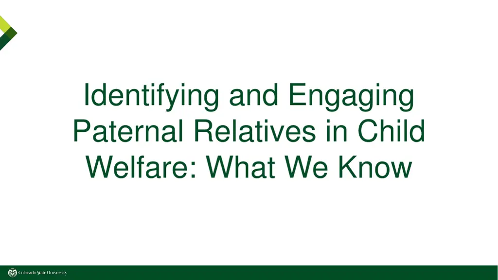 identifying and engaging paternal relatives