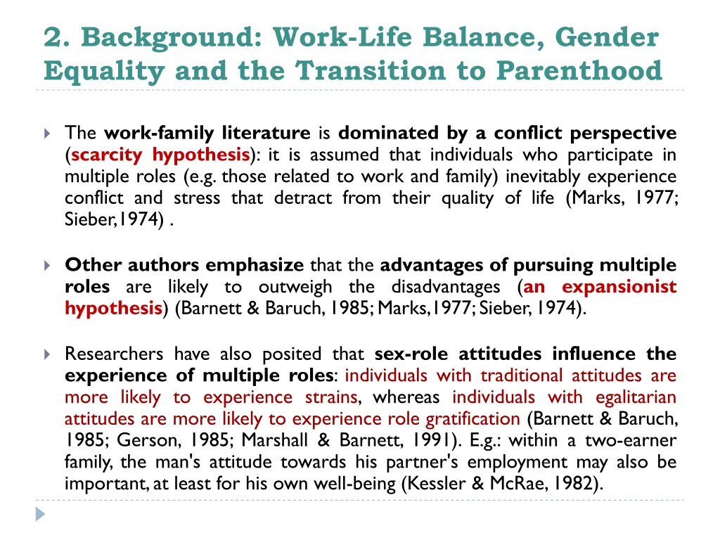 2 background work life balance gender equality