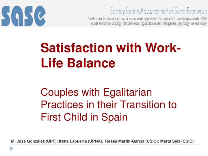 satisfaction with work life balance