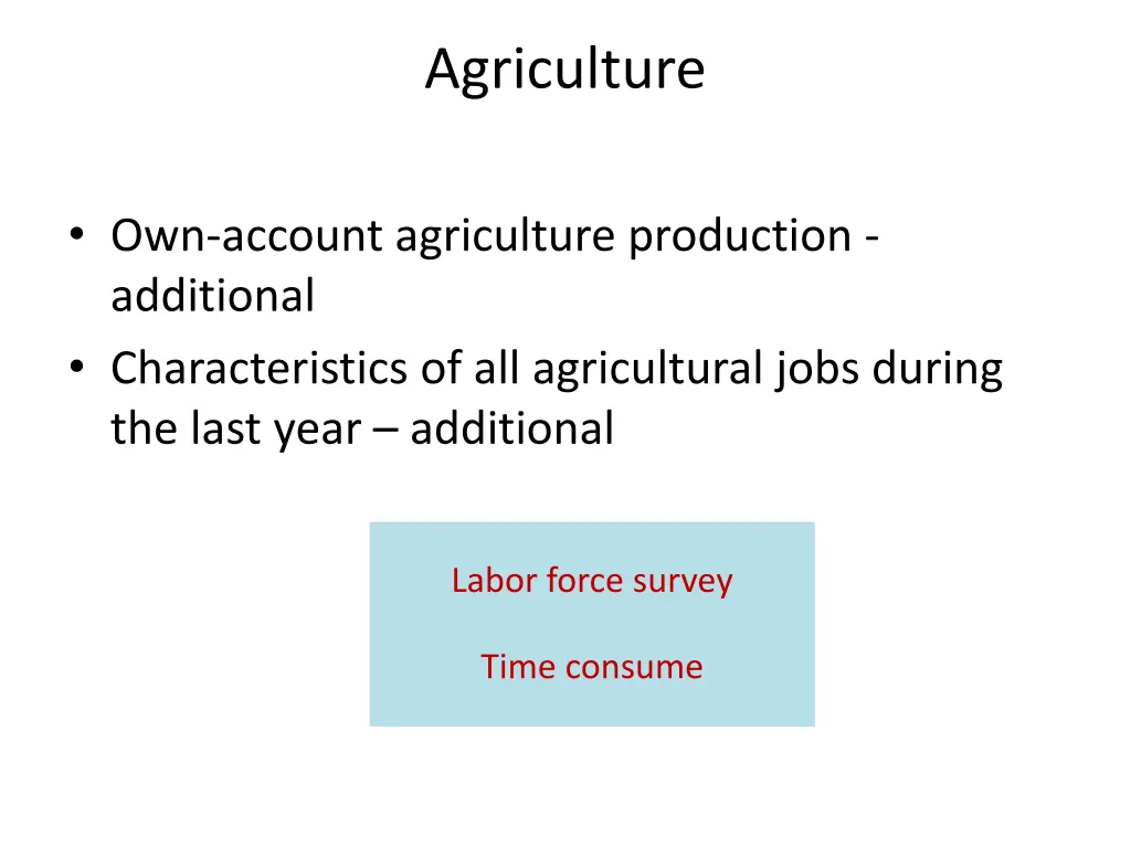 agriculture