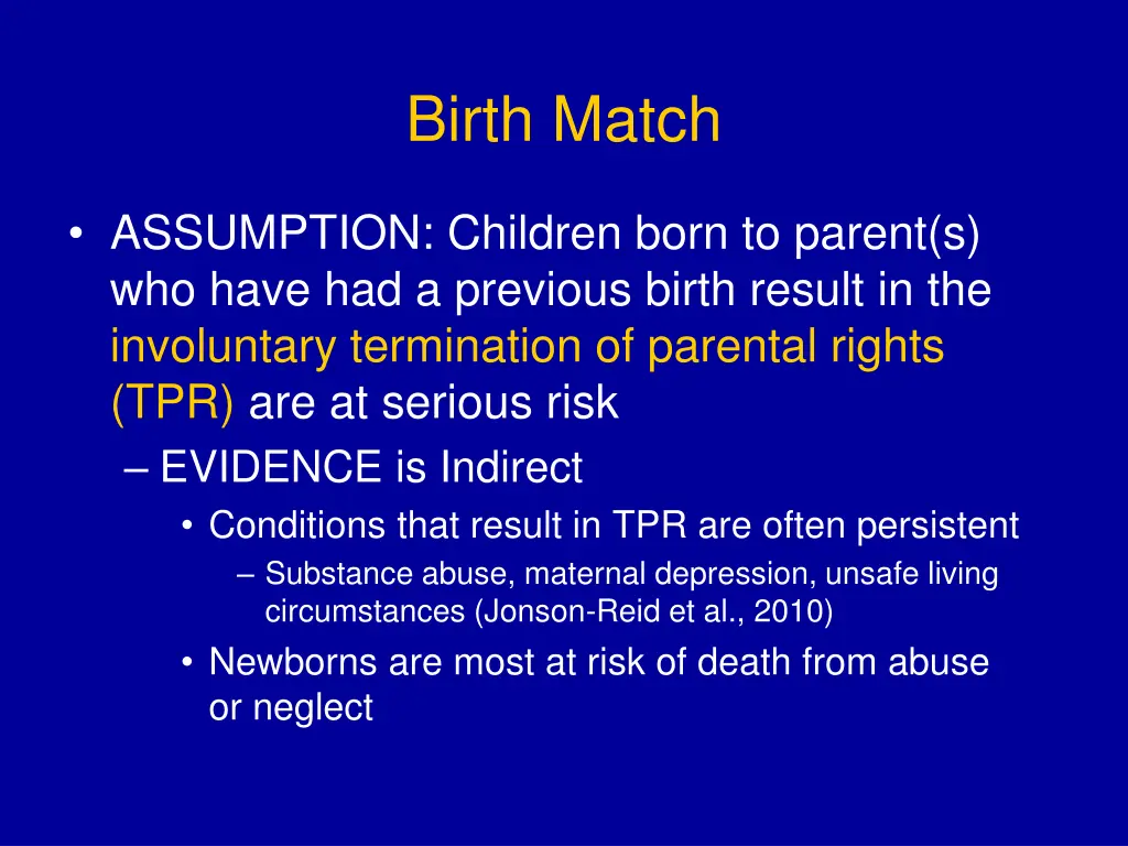 birth match