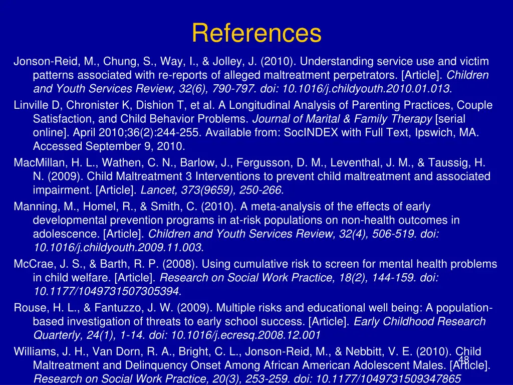 references