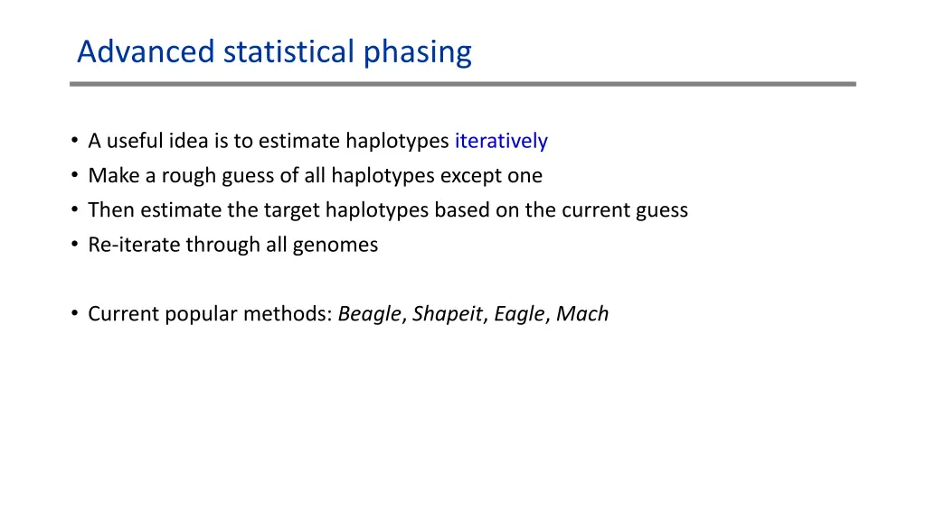 advanced statistical phasing 1