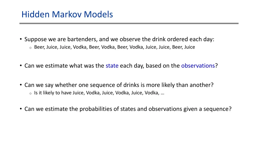 hidden markov models 1