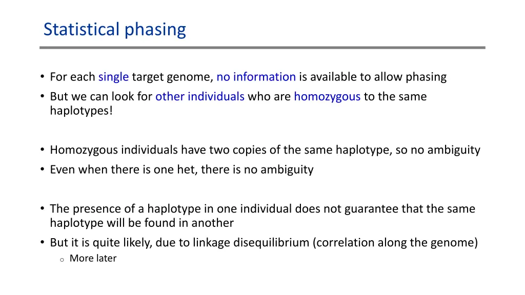 statistical phasing