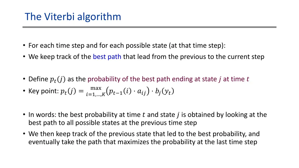 the viterbi algorithm