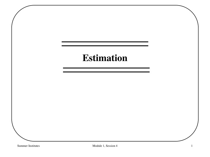 estimation