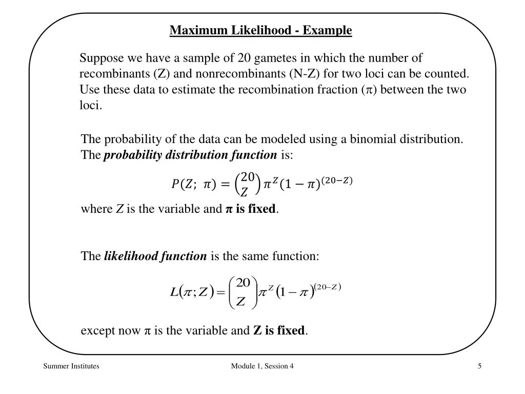 maximum likelihood example 1