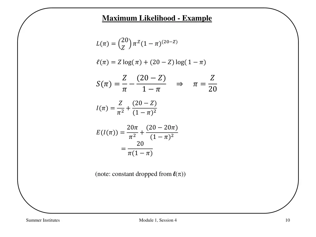 maximum likelihood example 4