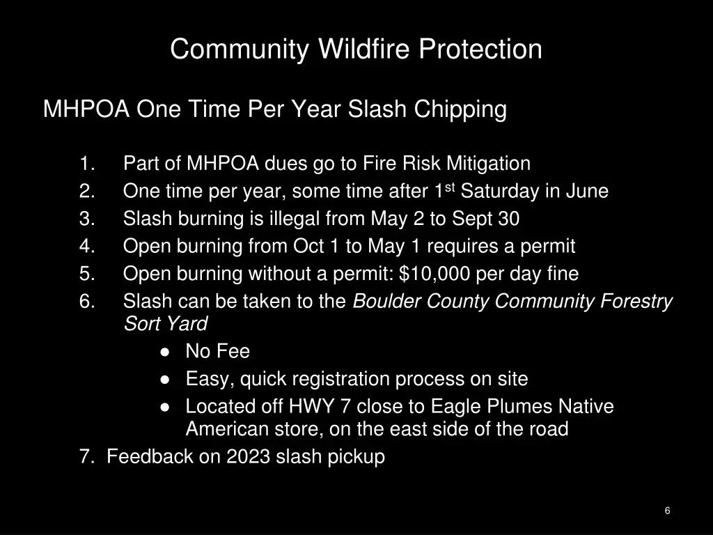 community wildfire protection 1