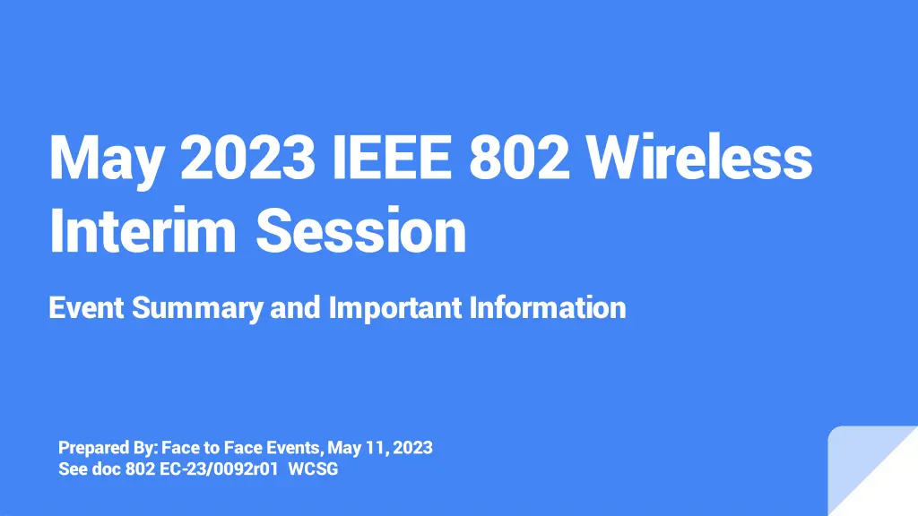 may 2023 ieee 802 wireless interim session