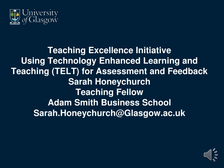 teaching excellence initiative using technology