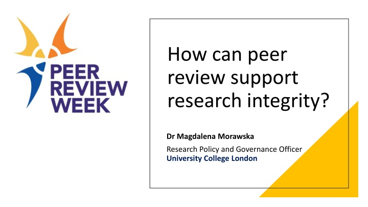 how can peer review support research integrity