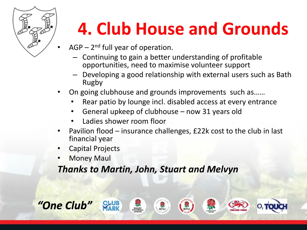 4 club house and grounds