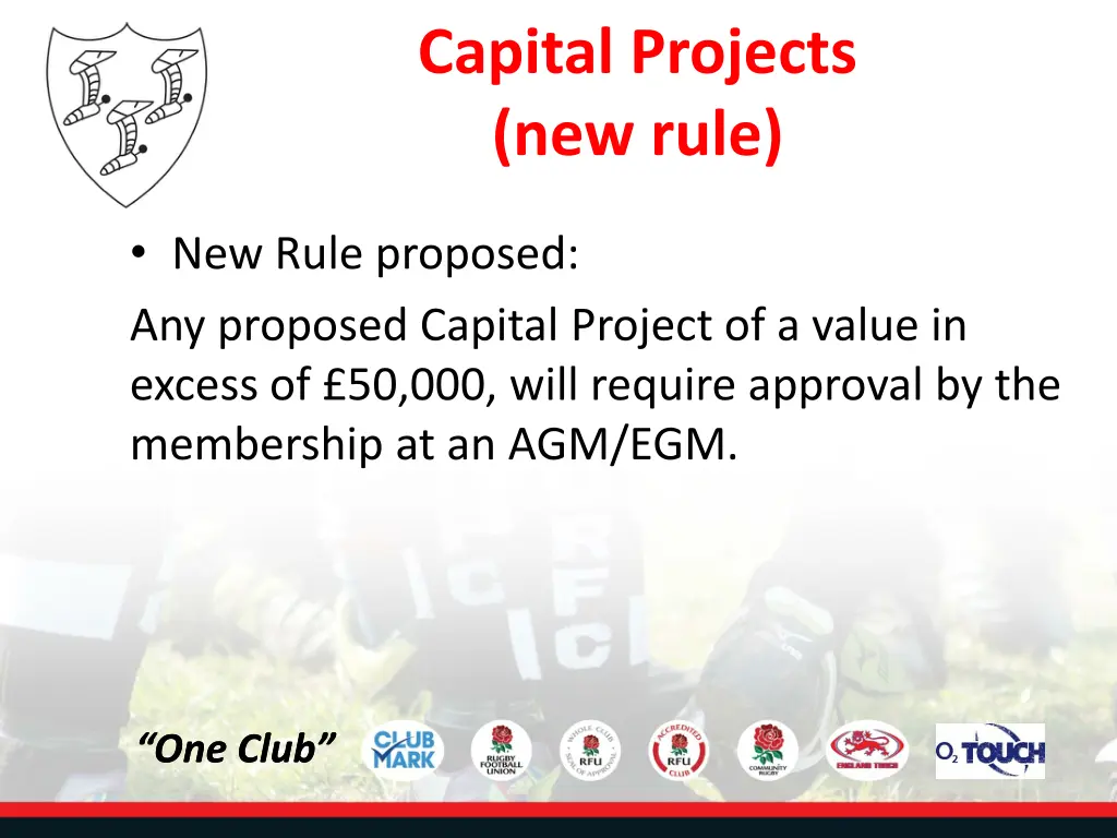 capital projects new rule