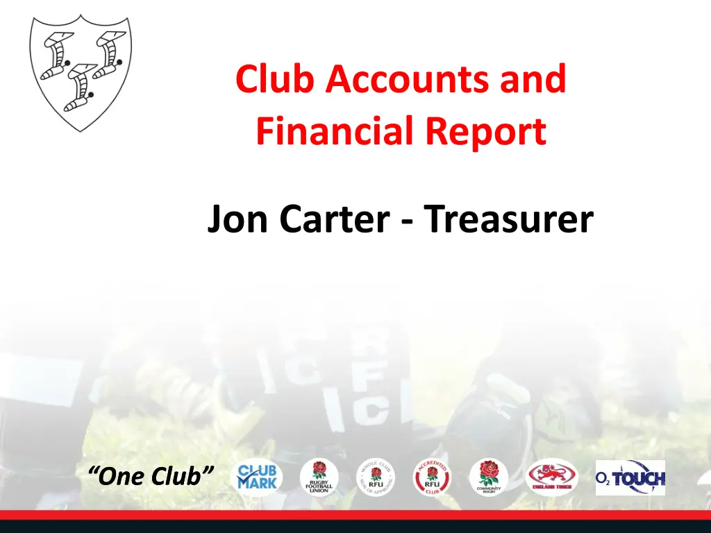 club accounts and financial report