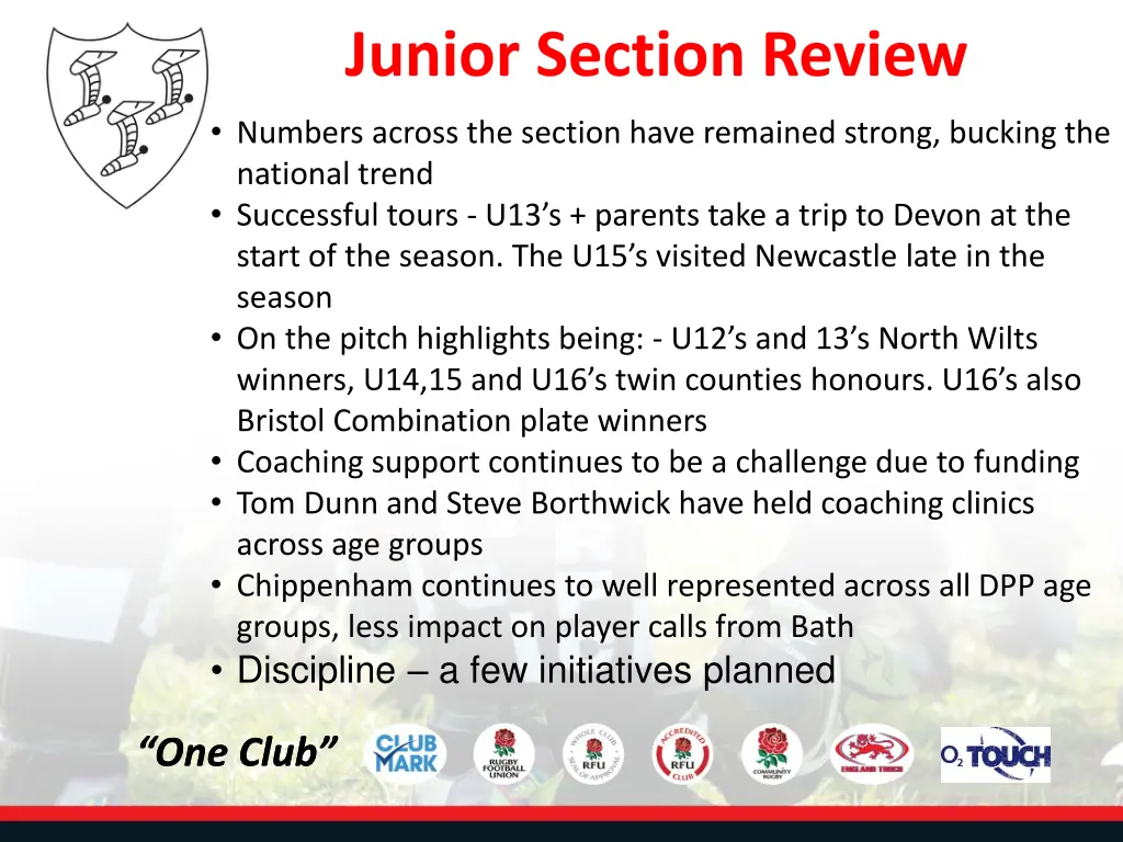 junior section review