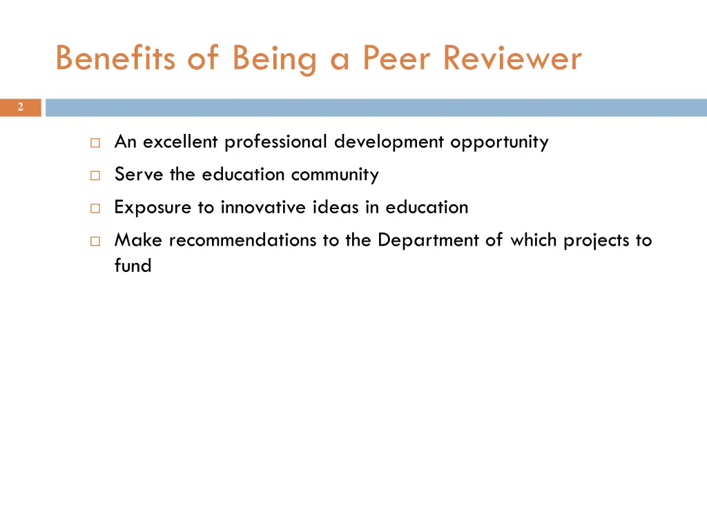 benefits of being a peer reviewer