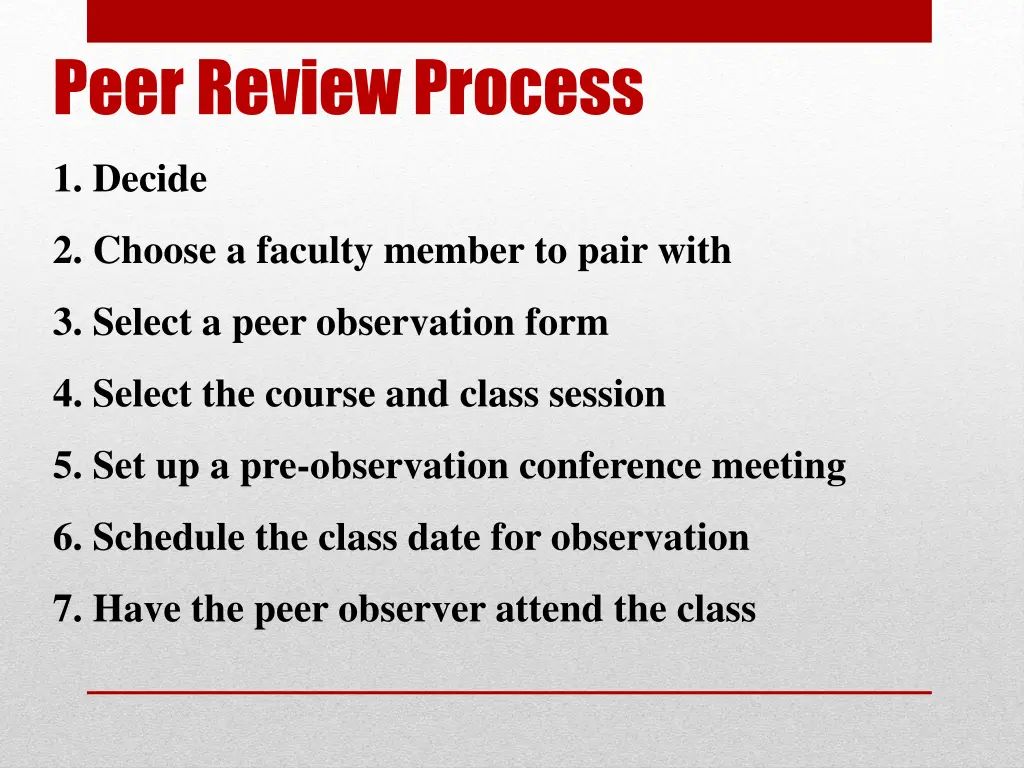 peer review process