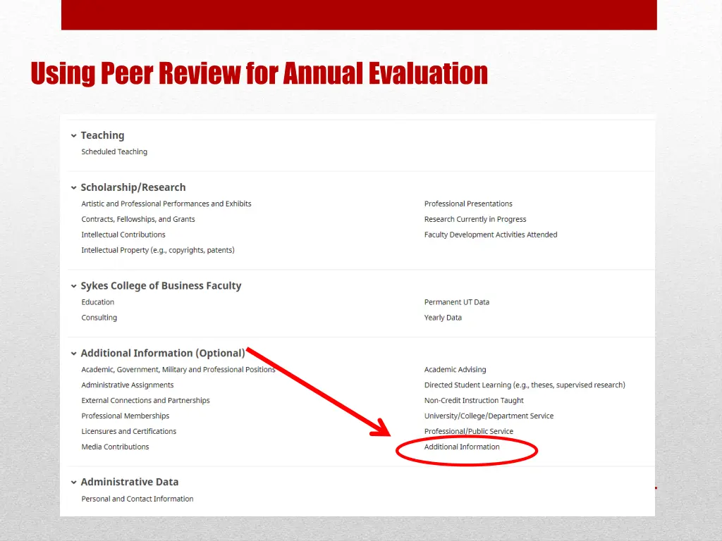 using peer review for annual evaluation 2