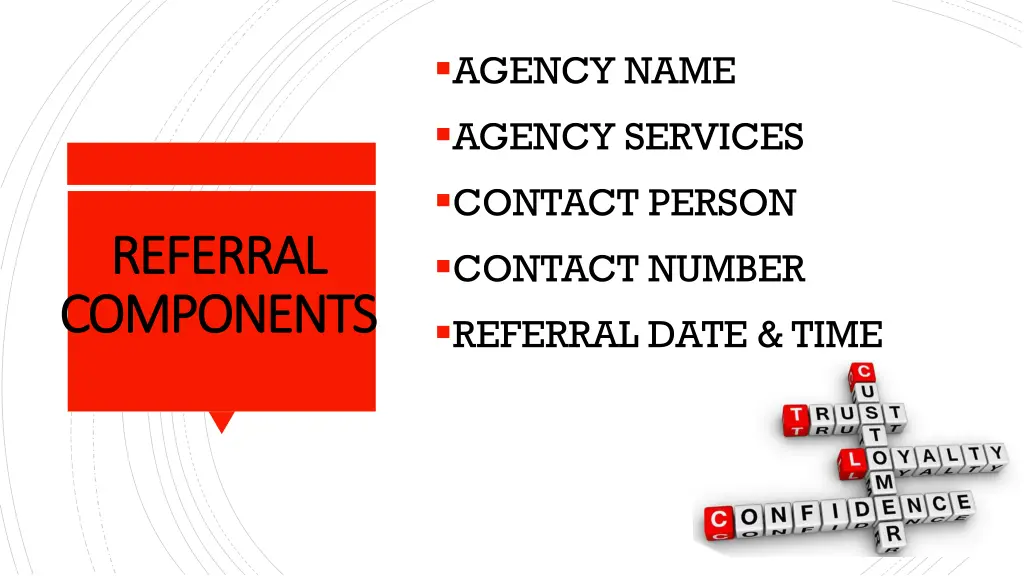 agency name agency services contact person