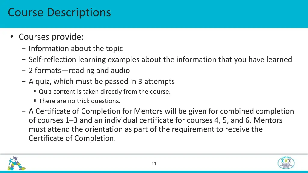 course descriptions