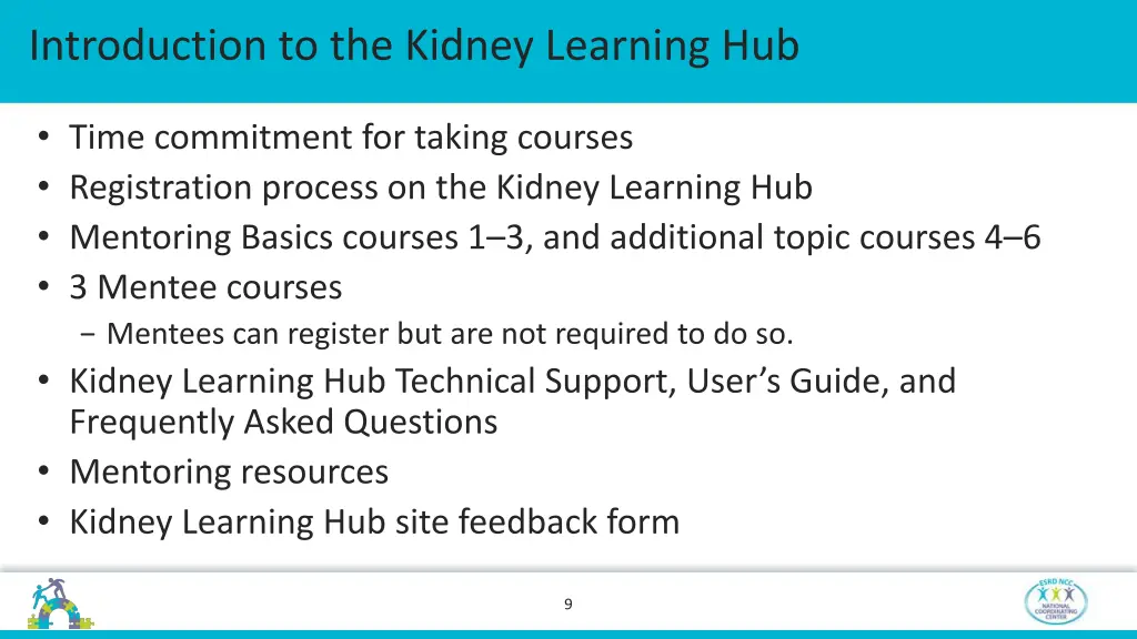 introduction to the kidney learning hub