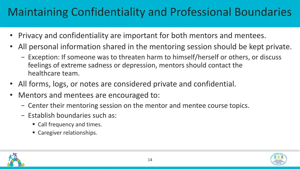 maintaining confidentiality and professional