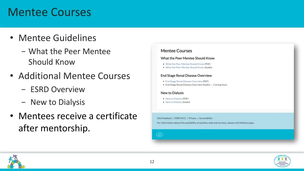 mentee courses