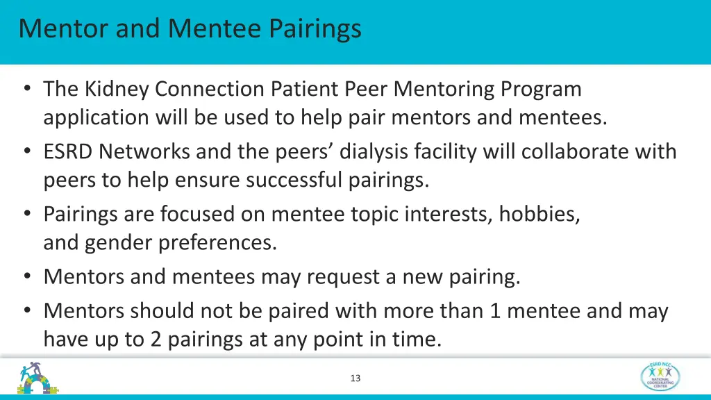 mentor and mentee pairings