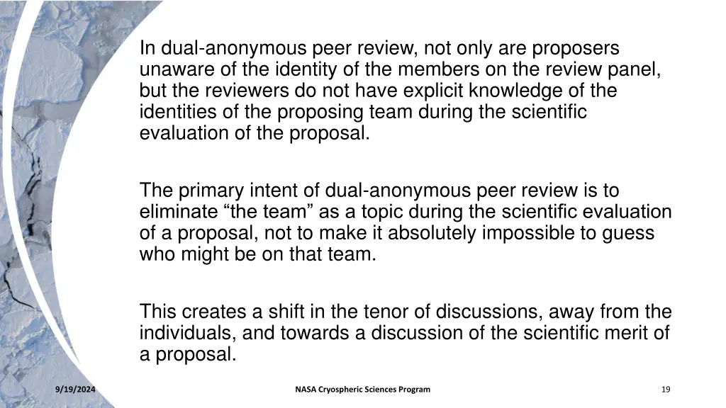 in dual anonymous peer review not only