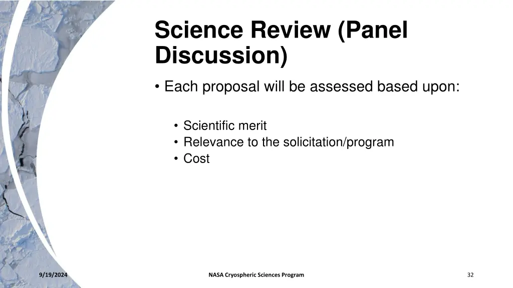 science review panel discussion