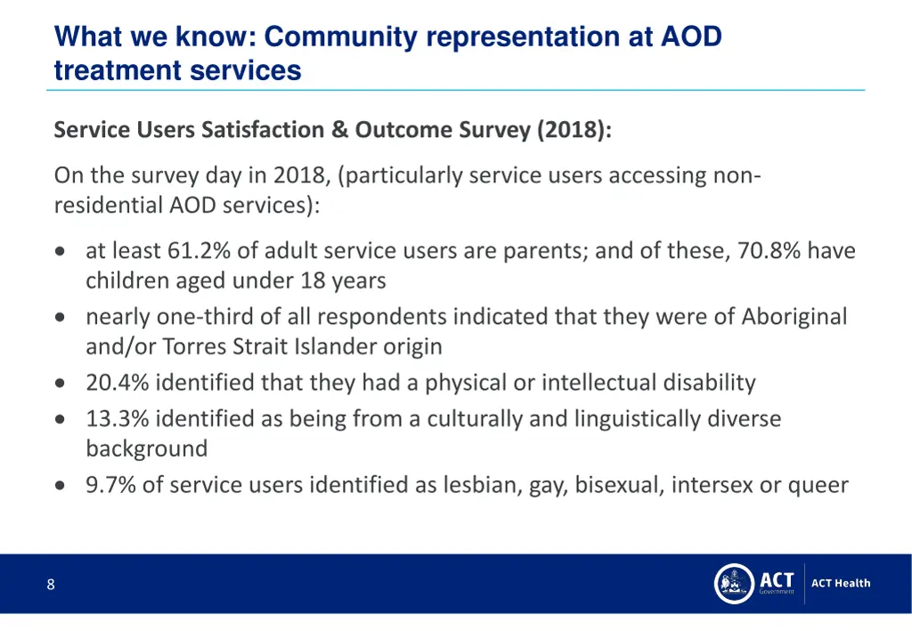 what we know community representation