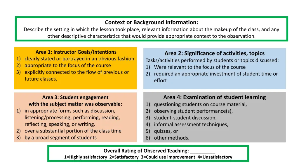 context or background information