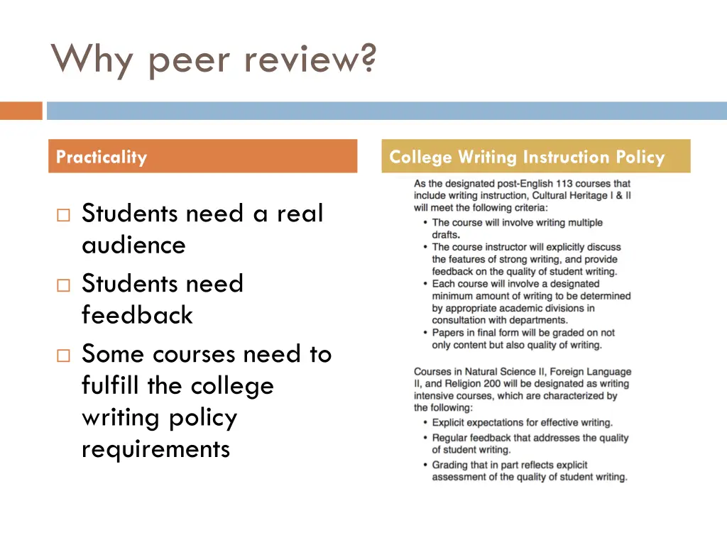 why peer review