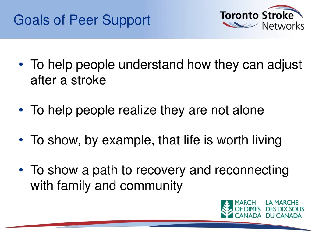 goals of peer support 1