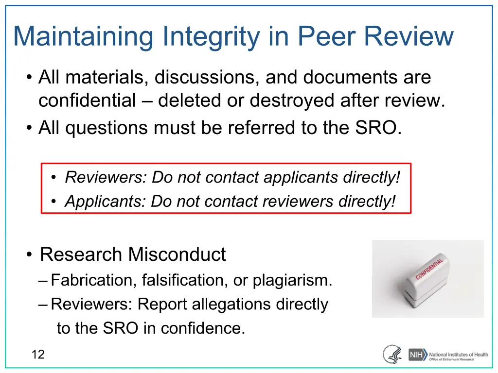 maintaining integrity in peer review