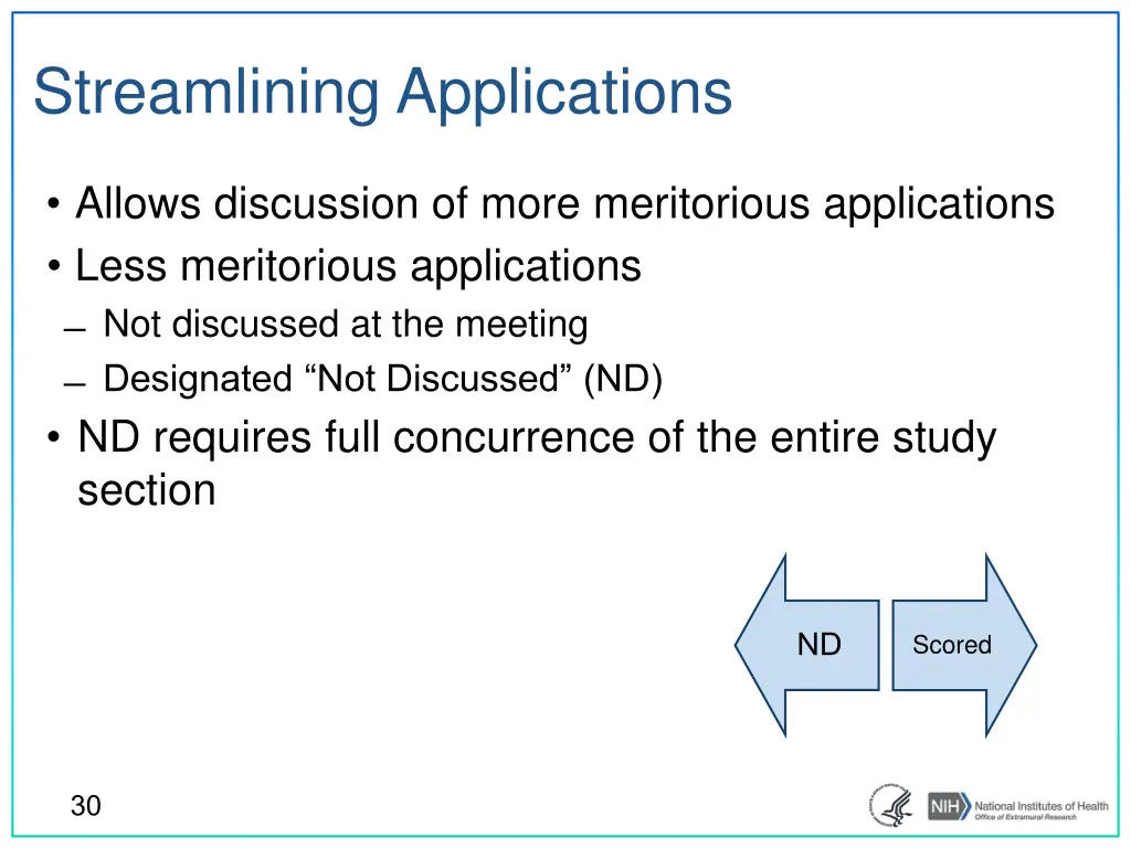 streamlining applications