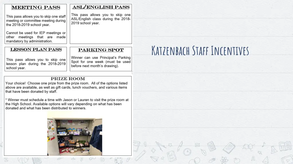 katzenbach staff incentives