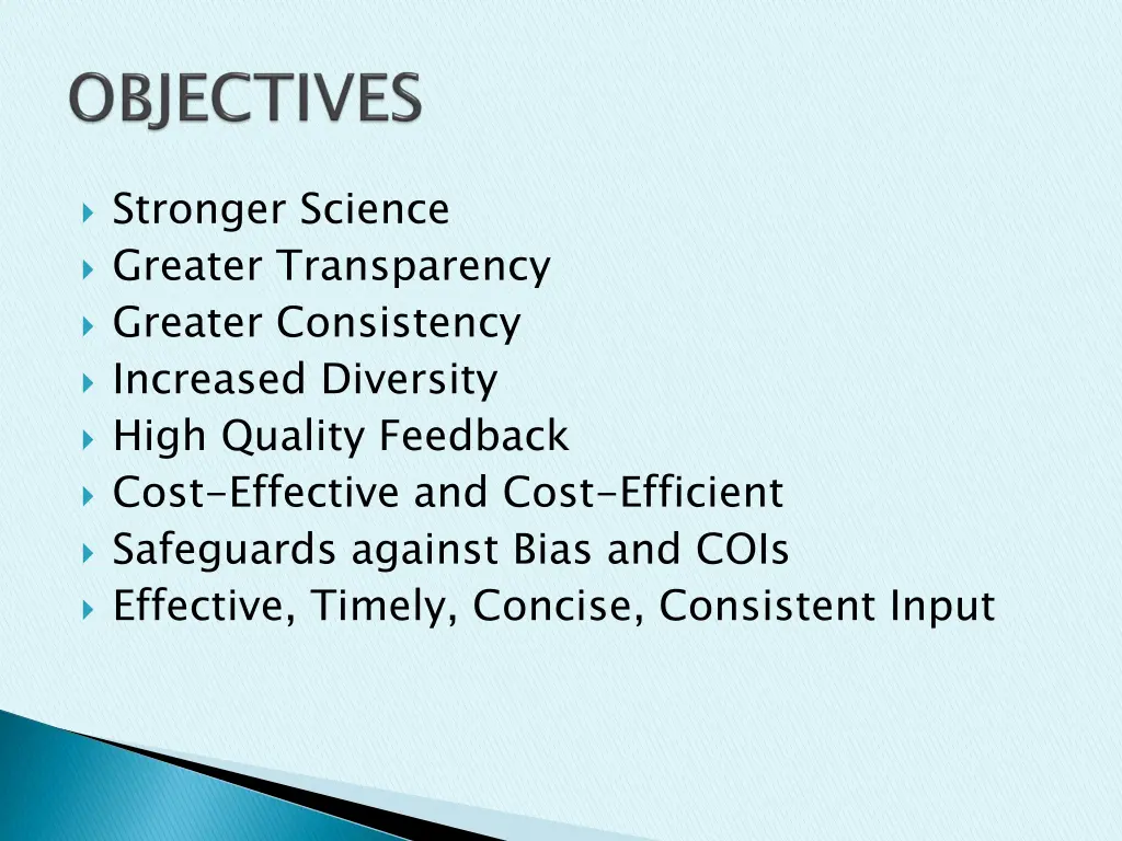 stronger science greater transparency greater