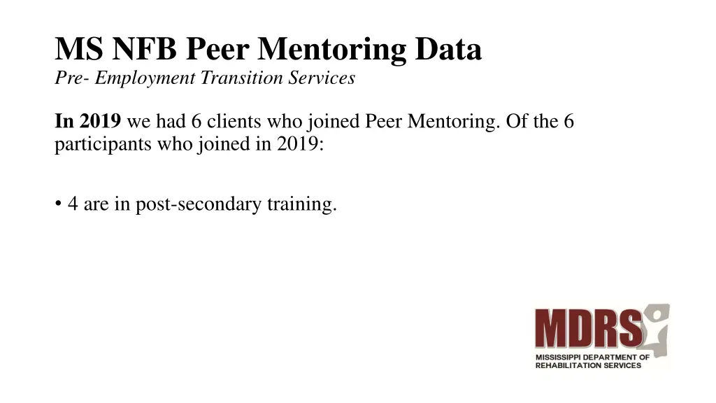 ms nfb peer mentoring data pre employment 1