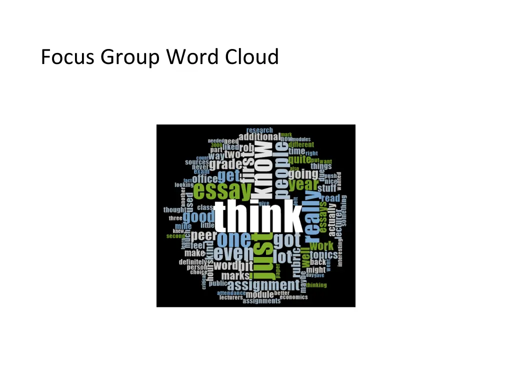 focus group word cloud