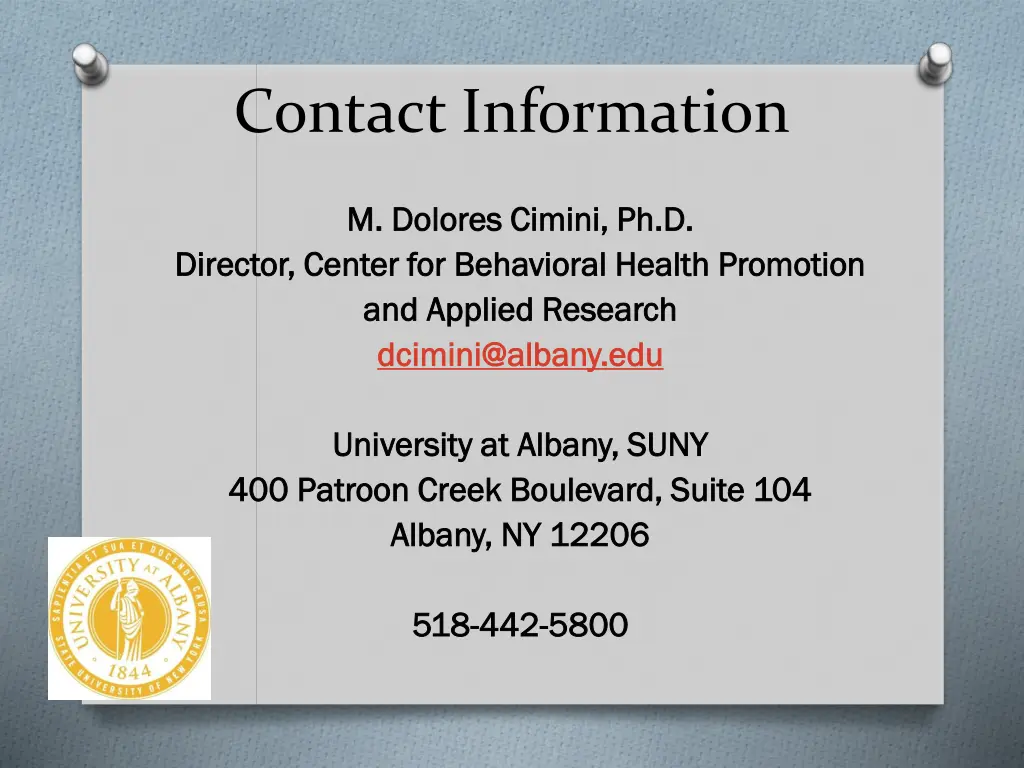 contact information